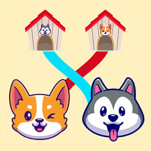 Doge Rush : Draw Home Puzzle