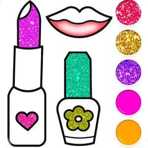 Glitter Beauty Coloring And Drawing