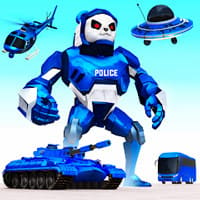 Police Panda Robot