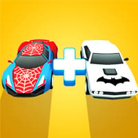 Superhero Car Merge Master